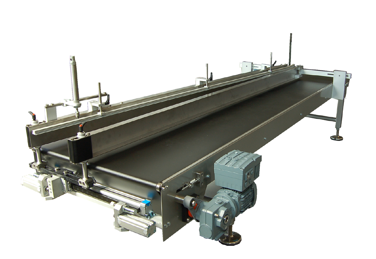 Conveyor beltt with pneumatic sides system 
